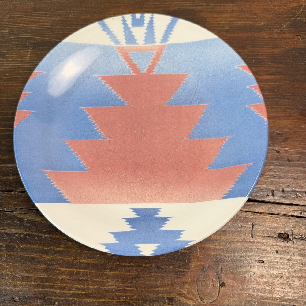 Vintage‎ Ralph Lauren Pueblo Salad Plate Wedgwood England Earthenware Multicolor